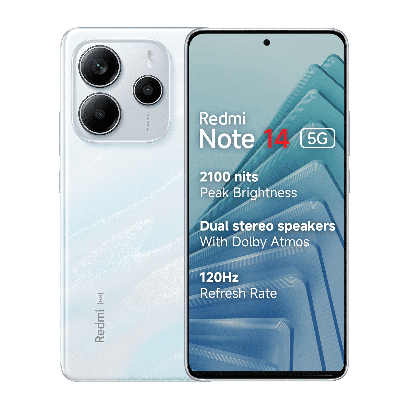 Buy Redmi Note 14 5G (8GB RAM, 128GB, Mystique White) Online - Croma